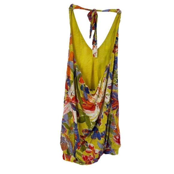 Tommy Bahama Halter Top Size S Colorful Tropical Beach Noli Blooms Stretch Aloha - Picture 7 of 7